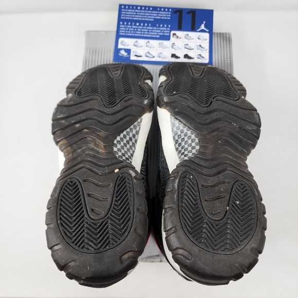 Jordan 11 Retro Low IE Black Charcoal Red 2003 306008-061 Men's 9 BOX CARD - Picture 4 of 7